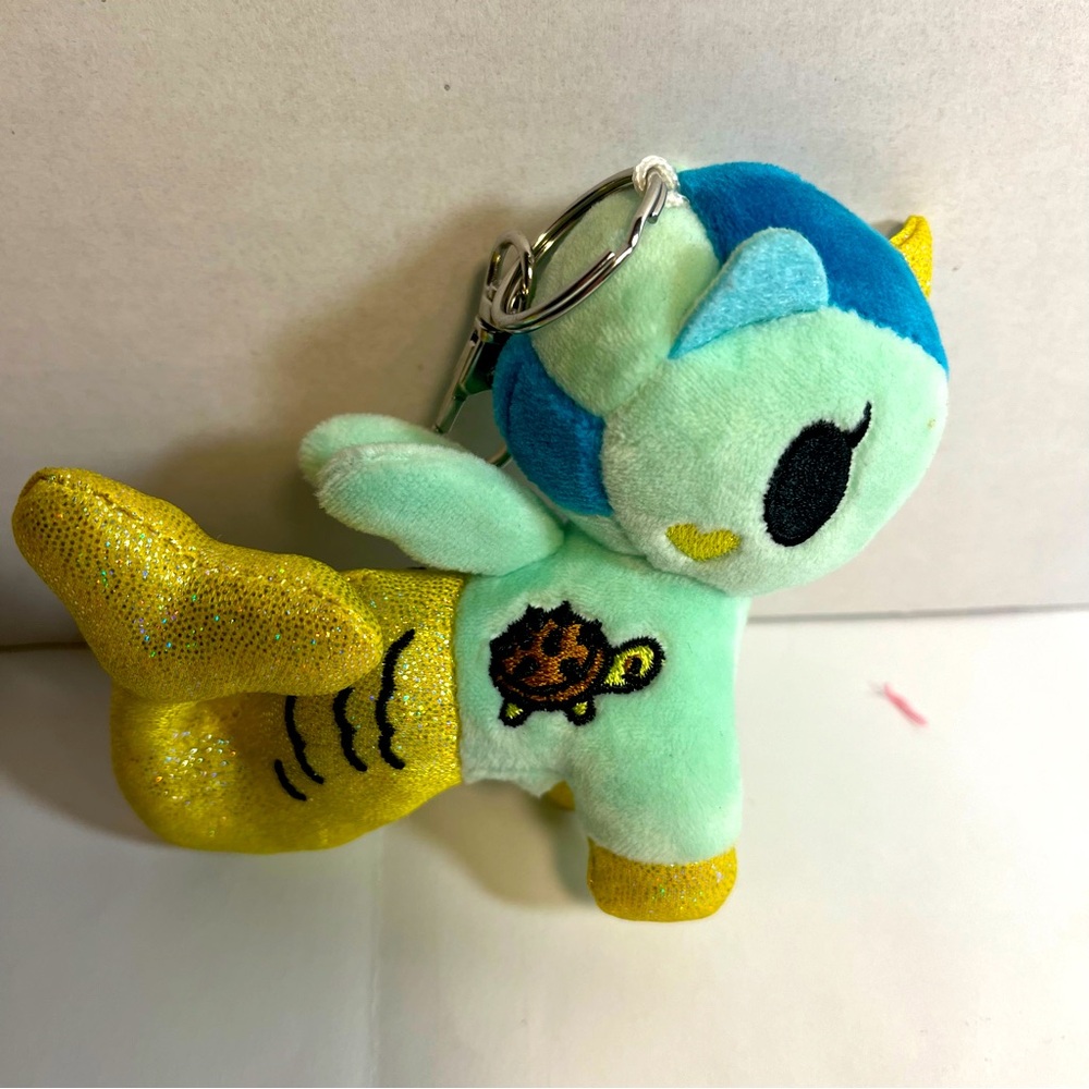 Tokidoki Aurora Sea Green unicorn 4.5 inches keychain
